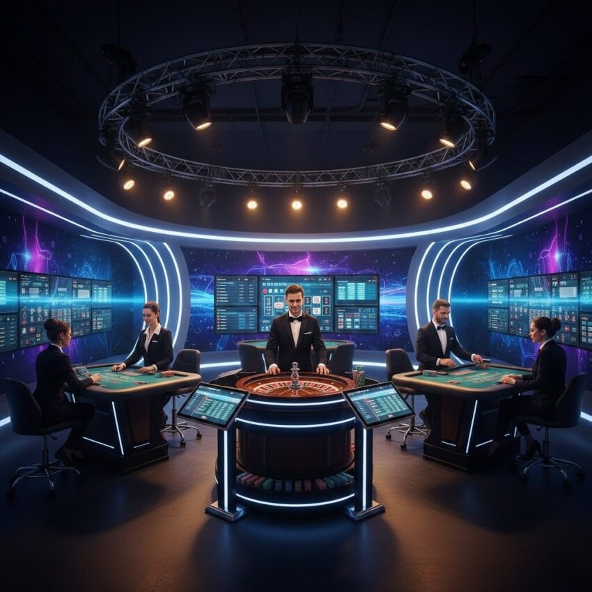 Permainan live casino populer dengan dealer profesional