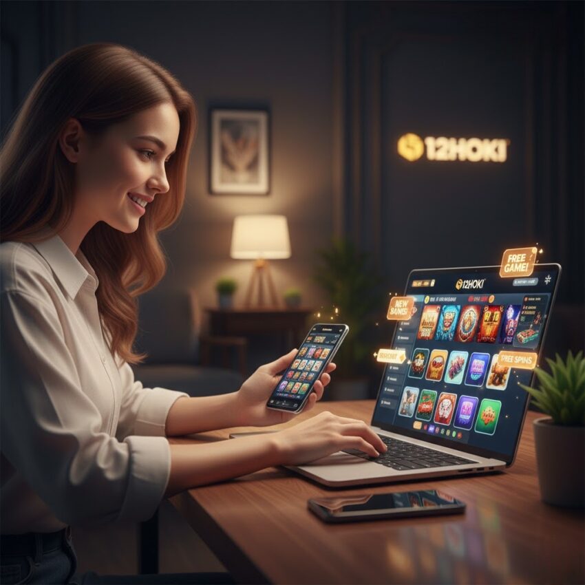 Pemain pemula menjelajahi 12HOKI dan mempelajari game online dengan strategi aman